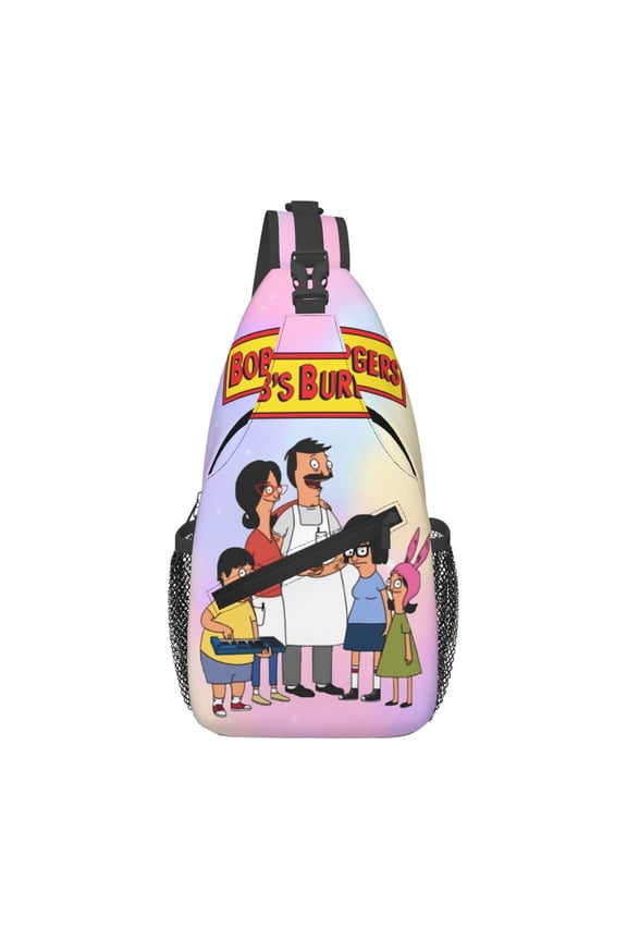 Bob'S Burgers Sling Bag Crossbody Sling Backpack Chest Bag Daypack Purses Shoulder Bag For Women Men Travel Hiking