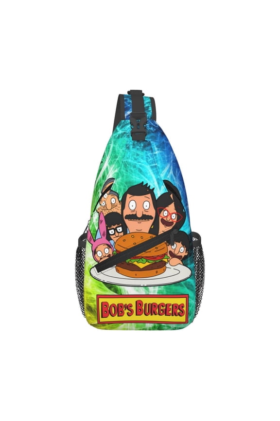 Bob'S Burgers Sling Bag Crossbody Sling Backpack Chest Bag Daypack Purses Shoulder Bag For Women Men Travel Hiking