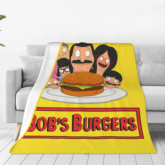 Bob'S Burgers Throw Blanket Couch Bed Sofa Soft Lightweight Warm Cozy Flannel Fleece Bed Blanket For Kids Adults Gift Multiple Sizes Available 50"X40"