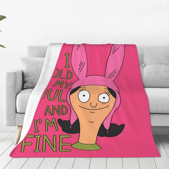 Bob'S Burgers Throw Blanket Couch Bed Sofa Soft Lightweight Warm Cozy Flannel Fleece Bed Blanket For Kids Adults Gift Multiple Sizes Available 50"X40"