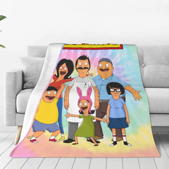 Bob'S Burgers Throw Blanket Couch Bed Sofa Soft Lightweight Warm Cozy Flannel Fleece Bed Blanket For Kids Adults Gift Multiple Sizes Available 80"X60"