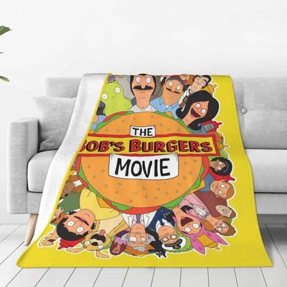 Bob'S Burgers Throw Blanket Couch Bed Sofa Soft Lightweight Warm Cozy Flannel Fleece Bed Blanket For Kids Adults Gift Multiple Sizes Available 80"X60"