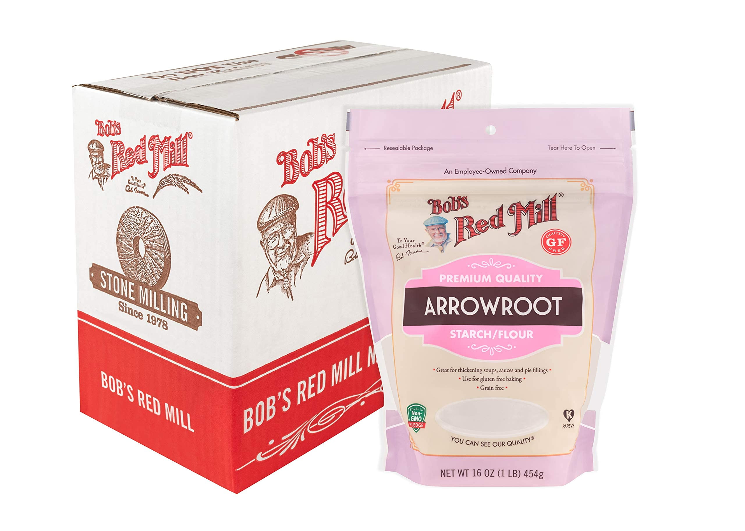 Bob,S Red Mill Arrowroot Starch / Flour, 16-Ounce (Pack Of 4)