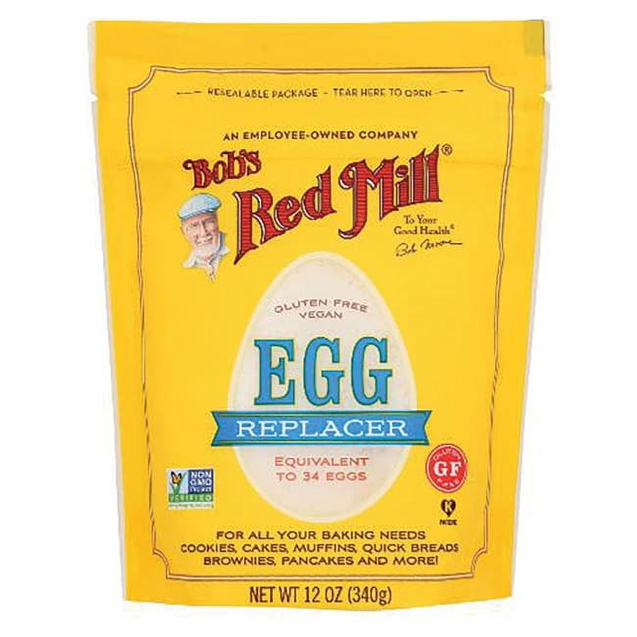 Bob's Red Mill Vegan Egg Substitute Replacer, Gluten-Free, Kosher, 12 ...