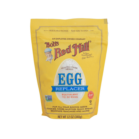 Bob's Red Mill, Gluten Free, Vegan, Egg Replacer, Shelf Stable 12 oz Plastic Pouch