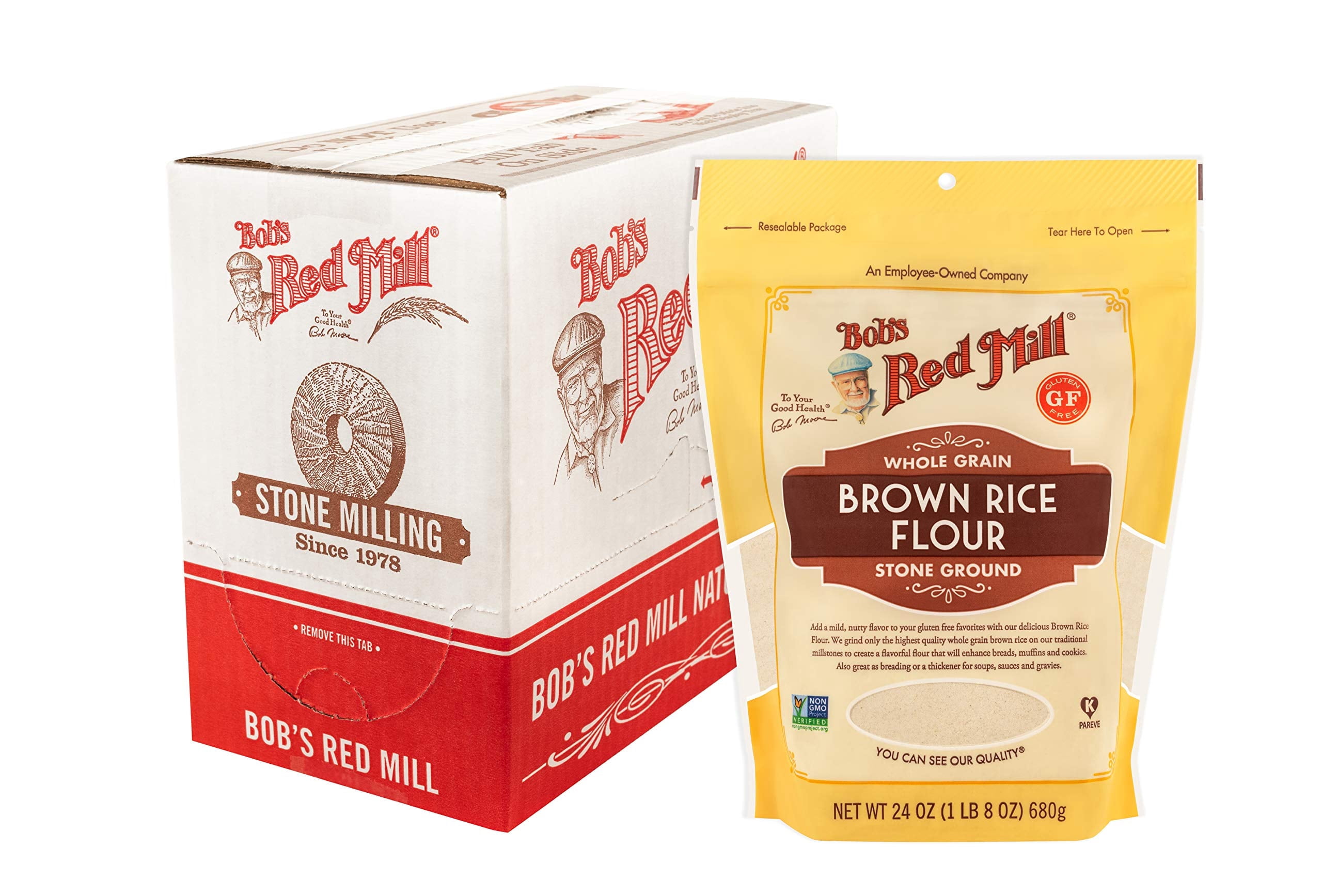 Bob,S Red Mill Gluten Free Brown Rice Flour, 24 Ounce (Pack Of 4)