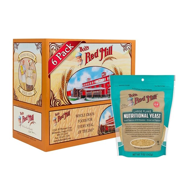 Bob,S Red Mill Gluten Free Large Flake Nutritional Yeast 5 Ounce (Pack