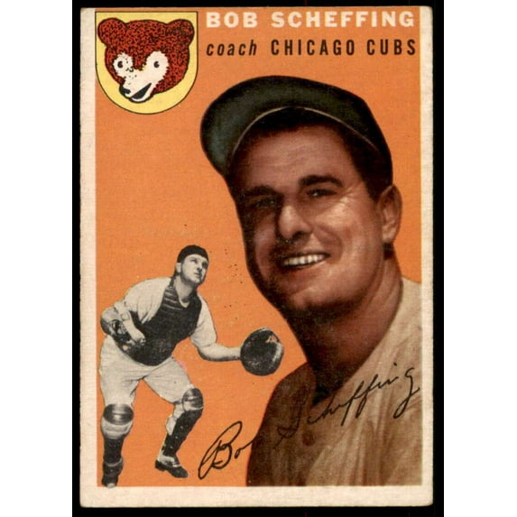 Bob Scheffing CO Card 1954 Topps #76