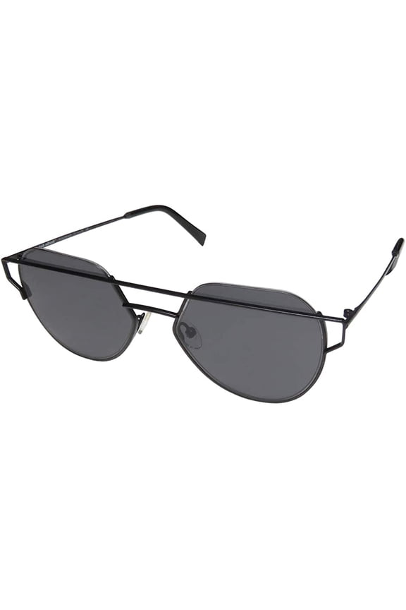 MATTE BLACK Mercury 01/S Half-rim Mirrored Sunglasses