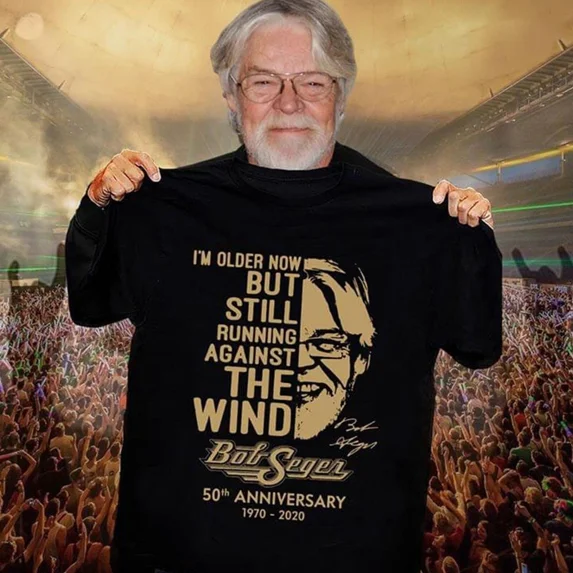 Bob Seger 50th Anniversary T-Shirt, Still Running Against The Wind Tee