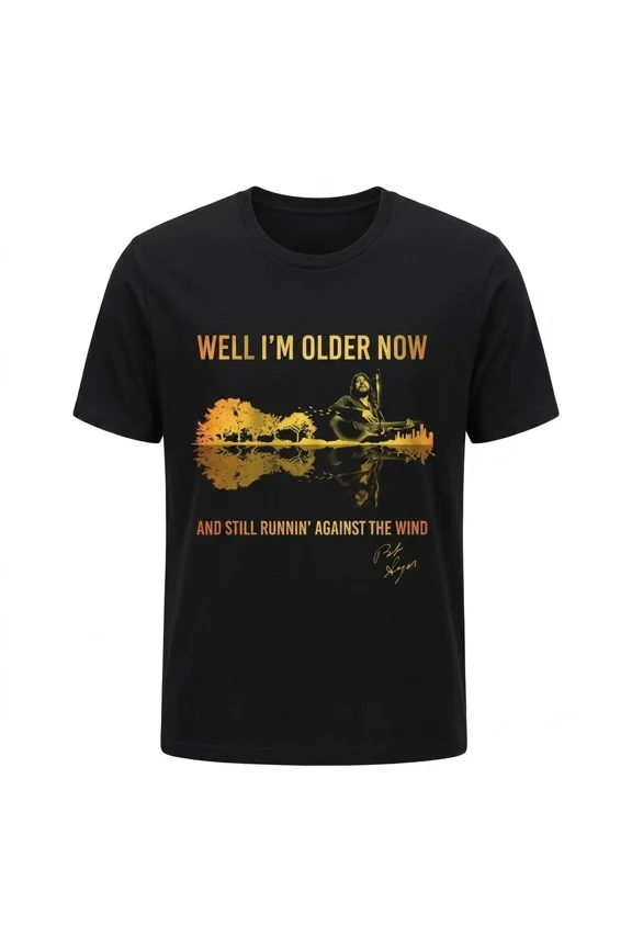 Bob Seger Running Against The Wind T-Shirt, Well I'm Older Now Tee, Classic Rock Music Shirt