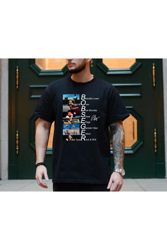 Bob Seger T Shirt Black Cotton , Hot Trend GrolyTee T-shirt S-5XL