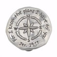 thumbnail image 1 of Bob Siemon Designs 198822 Jeremiah 29isto11 Compass Pewter Visor Clip, 1 of 1