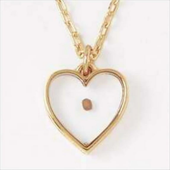 Bob Siemon Designs 814222 Necklace Mustard Seed Heart With 20 In. Chain