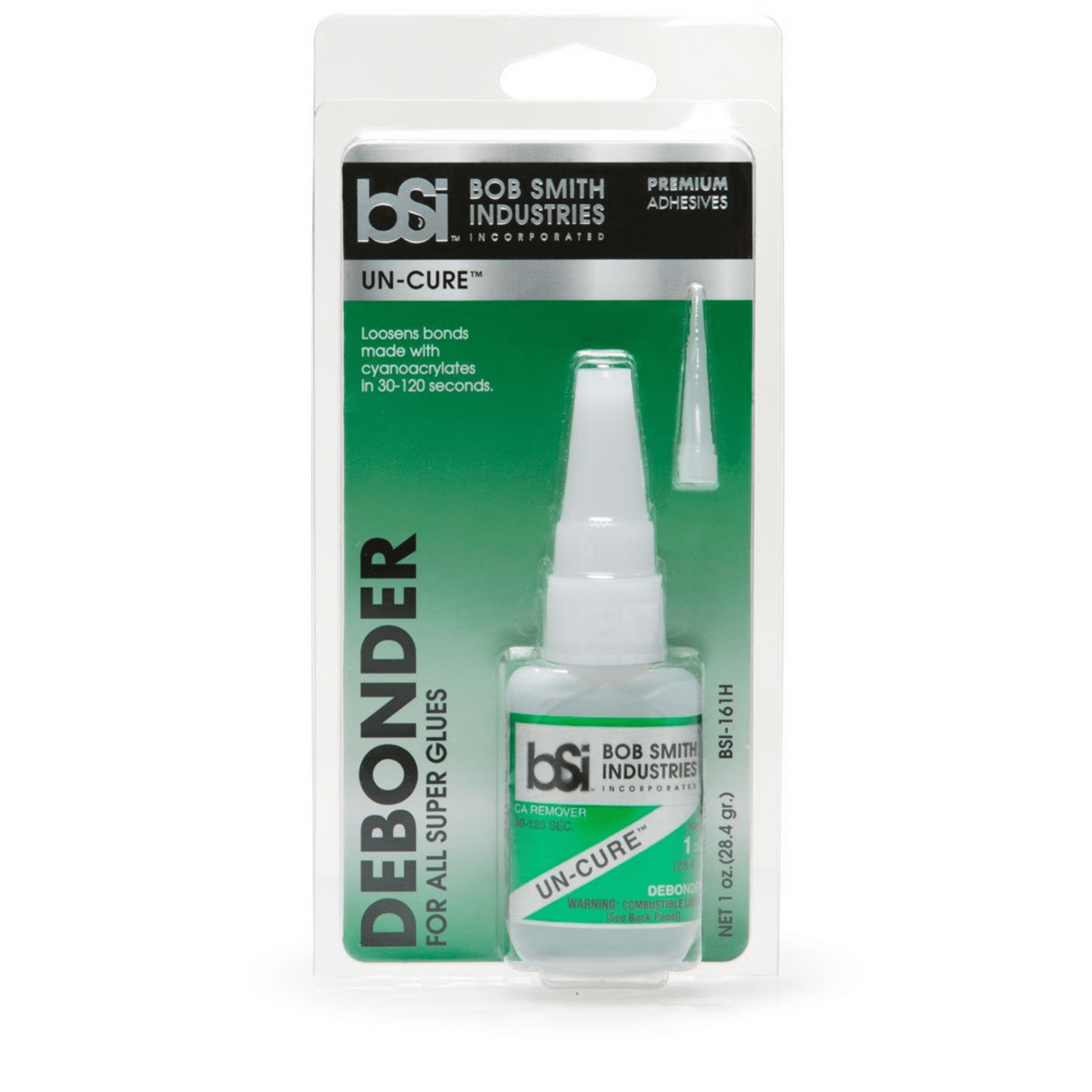 Bob Smith Industries BSI-161H UN-CURE Super Glue Debonder, 1 oz.,Clear