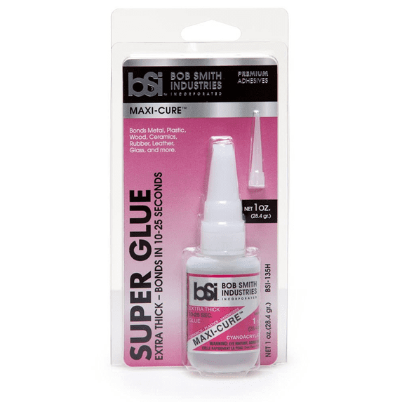 Bob Smith Industries BSI-135H Maxi-Cure Extra Thick Super Glue, 1 oz., Clear