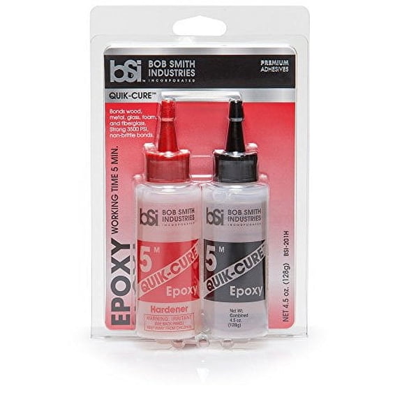 Bob Smith Industries BSI-201 Quik-Cure Epoxy (4.5 oz. Combined),Clear