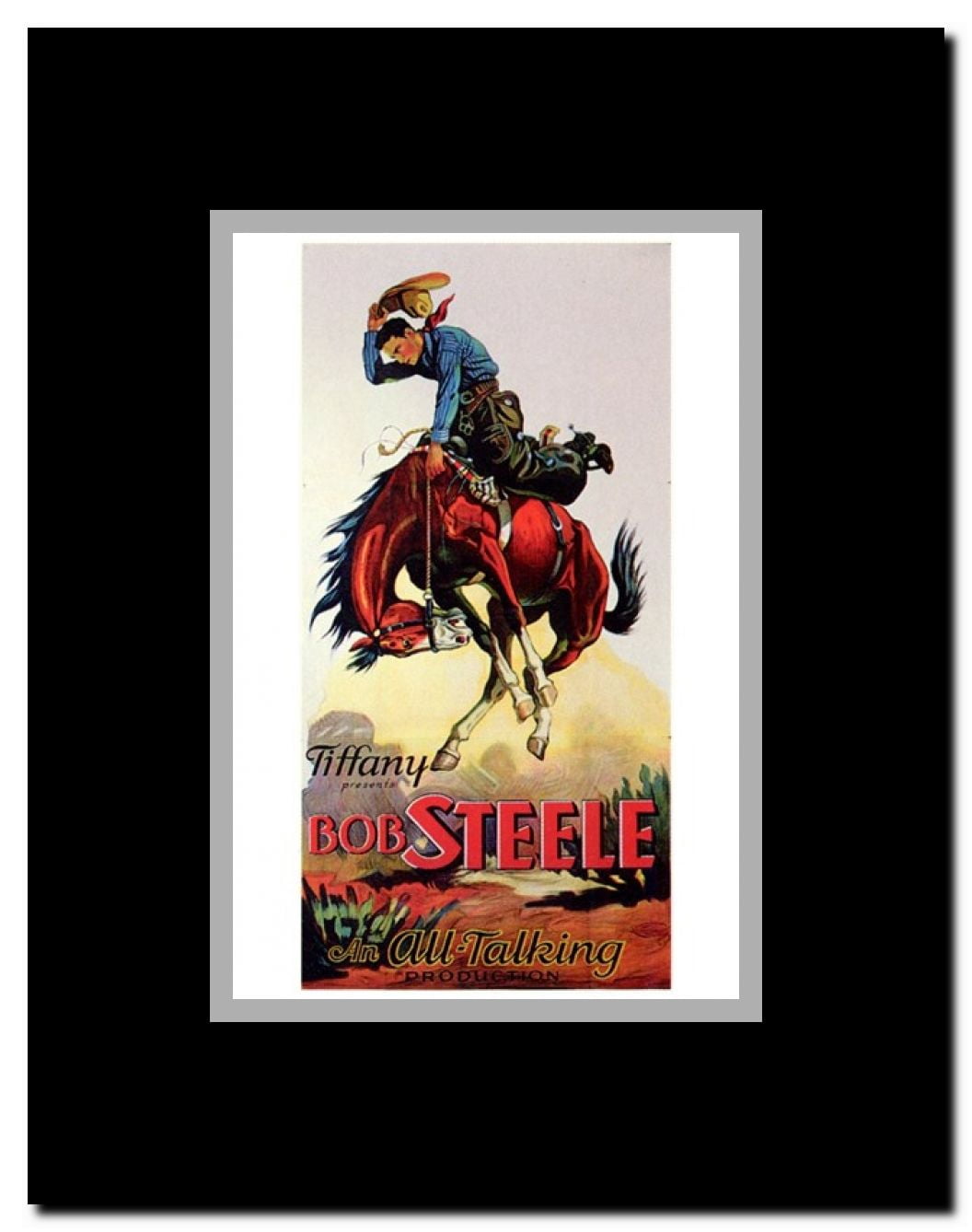 Bob Steele Framed Movie Poster
