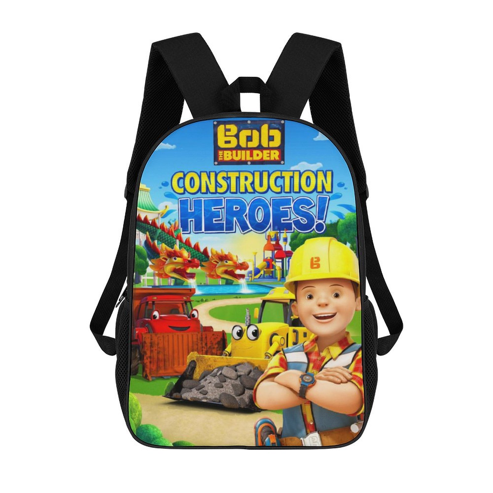 Bob The Builder Backpack, 17 Inch Laptop Backpack, Water-Resistant ...
