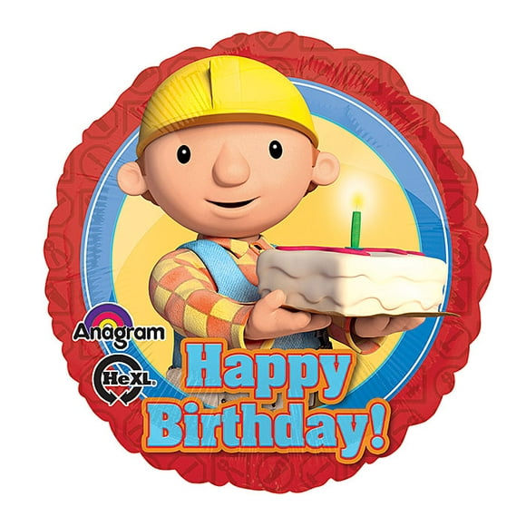 18 BIRTHDAY BOB the BUILDER Happy Birthday Balloon Party Supplies Decorations Foil Mylar Balloon
