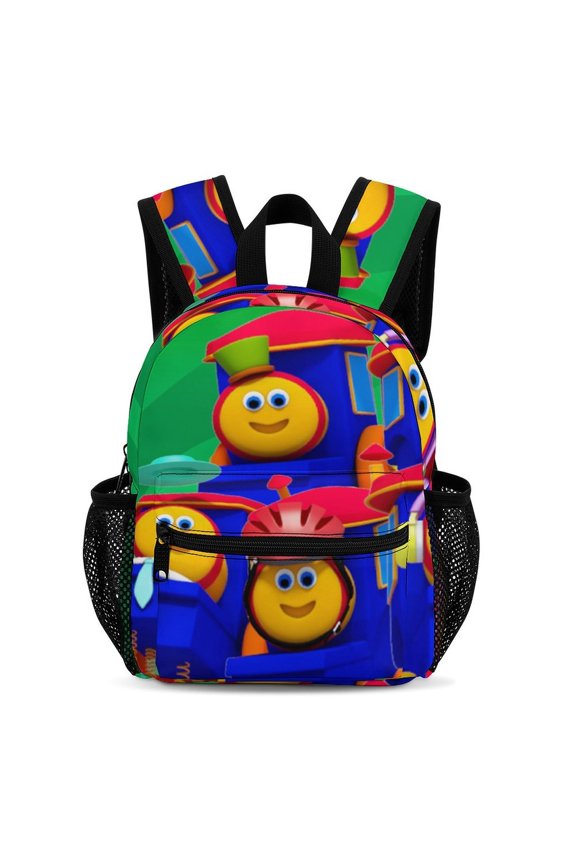 Bob The Train Backpack 13 Inch Bookbag Casual Daypack Travel Backpacks for Work Hiking Camping