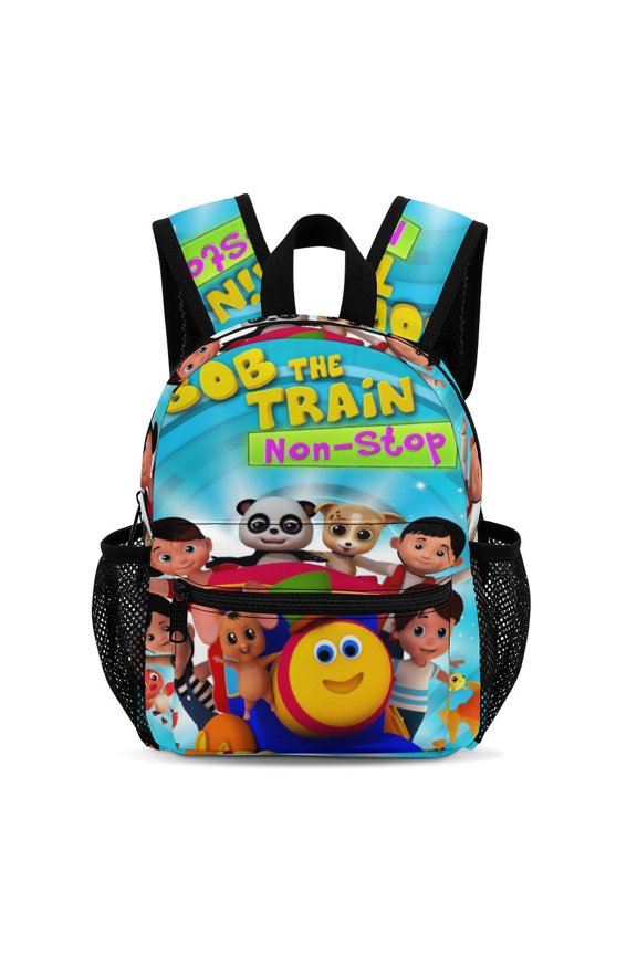 Bob The Train Backpack 13 Inch Bookbag Casual Daypack Travel Backpacks for Work Hiking Camping