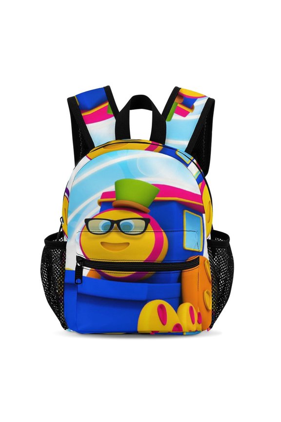 Bob The Train Backpack 13 Inch Bookbag Casual Daypack Travel Backpacks for Work Hiking Camping