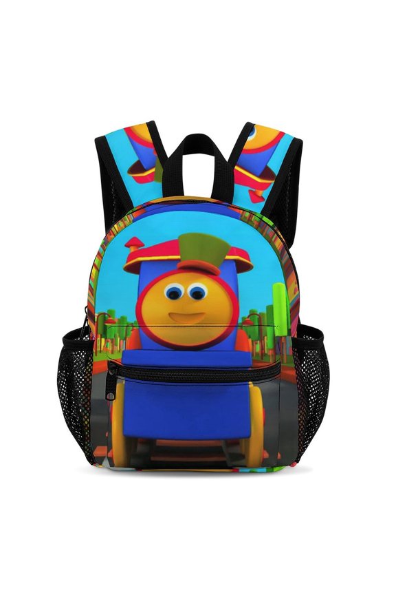 Bob The Train Backpack 13 Inch Bookbag Casual Daypack Travel Backpacks for Work Hiking Camping