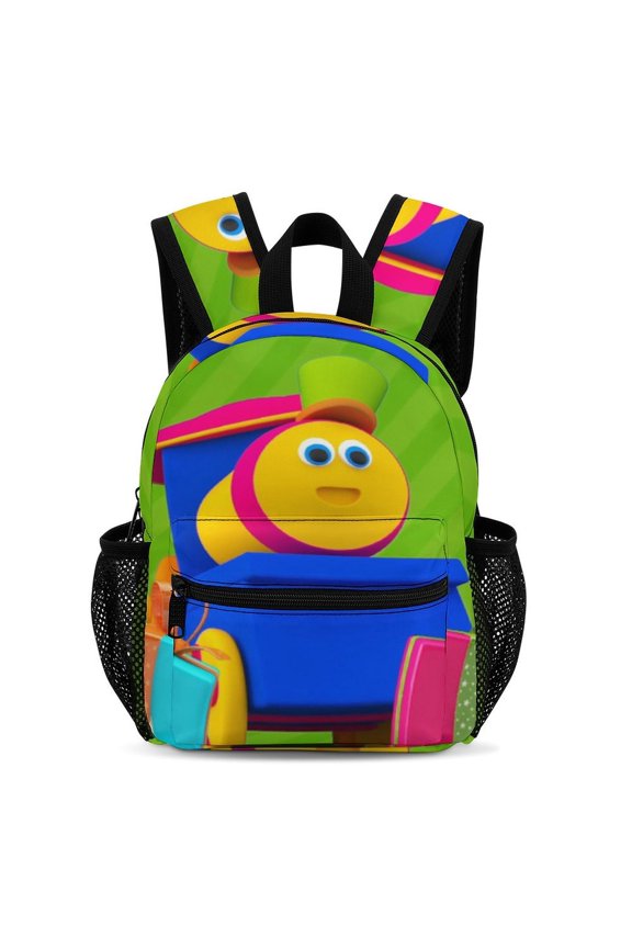 Bob The Train Backpack 13 Inch Bookbag Casual Daypack Travel Backpacks for Work Hiking Camping