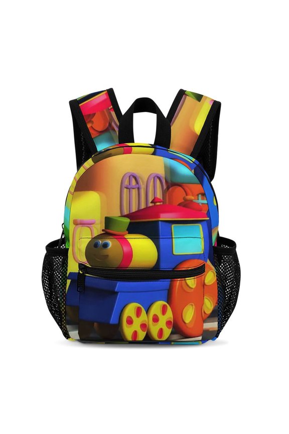 Bob The Train Backpack 13 Inch Bookbag Casual Daypack Travel Backpacks for Work Hiking Camping
