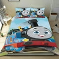 thumbnail image 1 of Bob The Train Themed Bed Sheet Set Three Piece Set 53x79 Inches Comfortable And Skin Friendly Unique Design Creating A Star Studded Night, 1 of 6