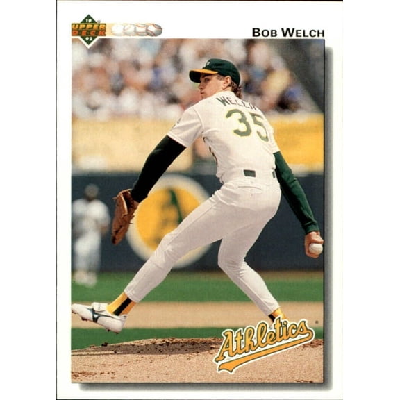 Bob Welch 1992 Upper Deck MLB #452 Baseball Card Oakland Athletics
