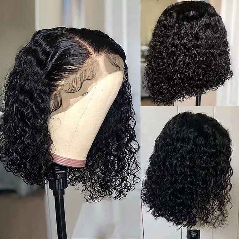 BloomingBoom Bob Wig, Human Hair, Short Curly 13x4  display picture 2