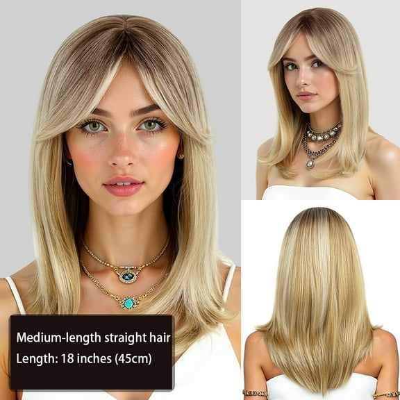 Bob Wig With Bangs, Full Head Hairstyle, Short Female Style