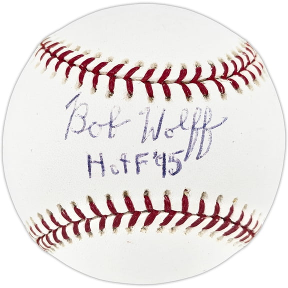 Bob Wolff Autographed Official MLB Baseball Washington Senators "HOF 95" JSA #H10002