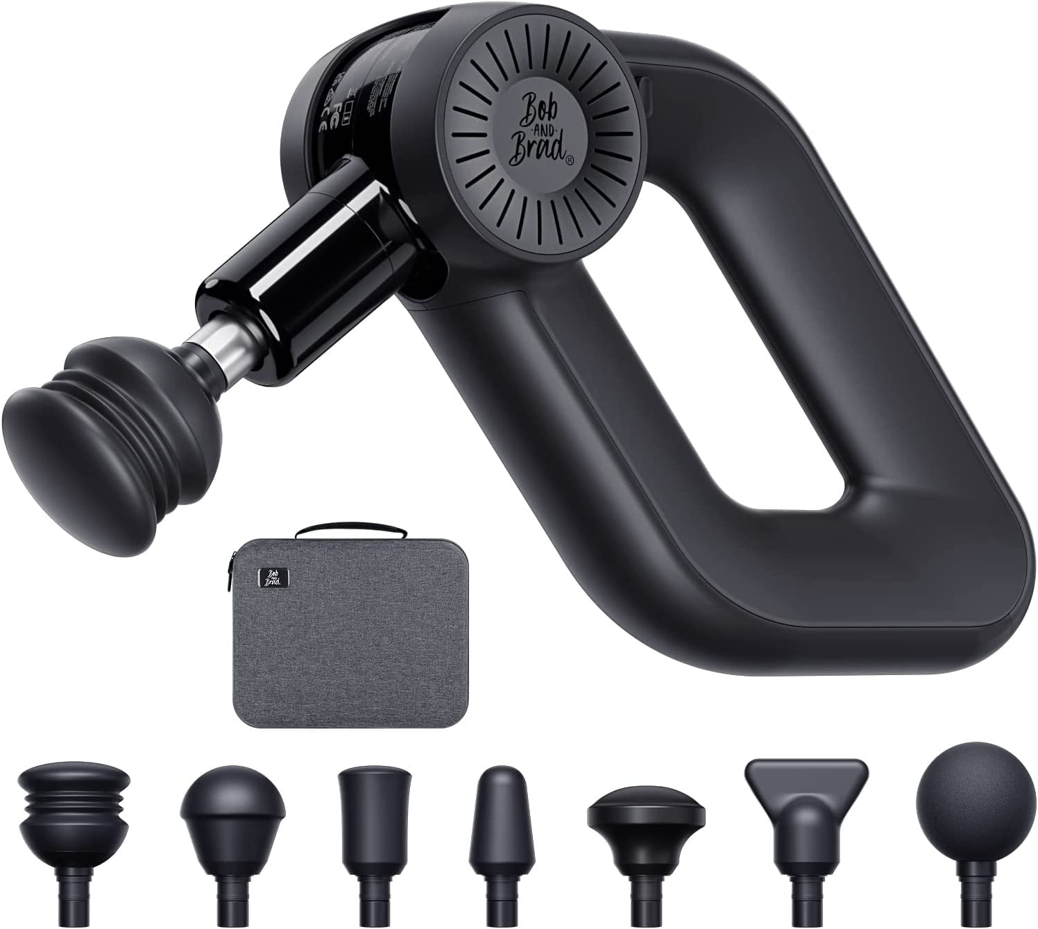 Bob and Brad D6 Pro Massager Gun Deep Tissue Percussion Electric Handheld for Athletes Pain Relief FSA HSA Eligible Gift Idea