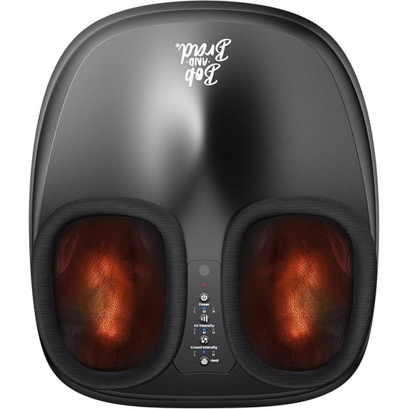 Bob and Brad Lite Foot Massager Machine with Soothing Heat Therapy, Shiatsu Deep Kneading, and Multi-Level Settings