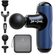 Bob and Brad Q2 Mini Massage Gun, Portable Full Body Percussion Handheld Deep Tissue Massager Gun, Muscle Massager with Ergonomic Handle, Blue