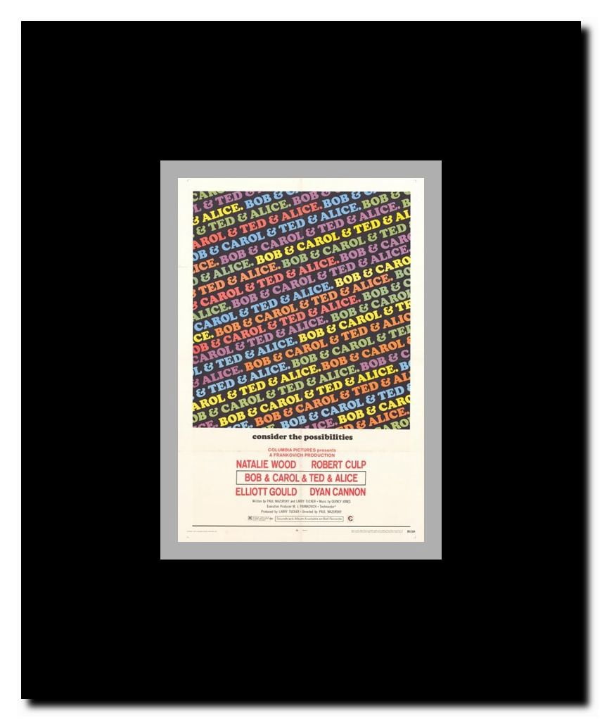 Bob and Carol and Ted and Alice Framed Movie Poster