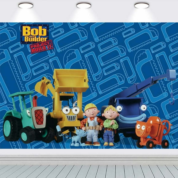 Bob builder school Backdrop Taspestry Banner Party Supplies Background Poster Decor Decorations