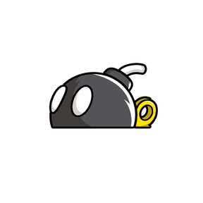 Bob-omb Peeker Sticker The Sneaky Explosive Buddy