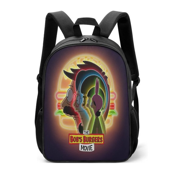 Bob's Bur-Ger Backpack Unisex 16.7" Bookbag Oxford Cloth Game Knapsack Cartoon Daypack