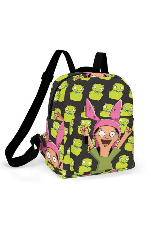 Bob's Bur-Ger Louise Mini Backpack Women Cute Small Backpack Purse Casual Travel Bag