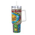 Bob's_Burger_s Anime 40oz Tumbler with Handle Double Wall Stainless