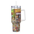Bob's_Burger_s Anime 40oz Tumbler with Handle Double Wall Stainless