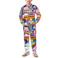 thumbnail image 1 of Bob's Burgers 2 Piece Outfits Hoodie Sweatsuits Set Sweatpants Long Sleeve Sweatshirt Matching Joggers Tracksuit Sets, 1 of 7