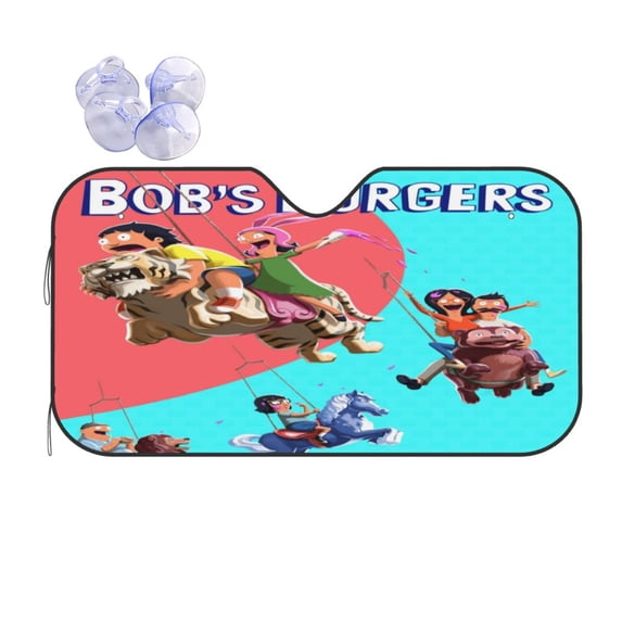 Bob's Burgers (20) Car Windshield Sunshade Foldable Keep Vehicle Cool Car Sunshade for Car Truck Auto Accessories Gifts