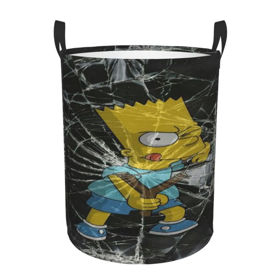 Bob's Burgers (29) Collapsible Laundry Basket Cartoon Laundry Hamper with Handles, Waterproof Organization Basket for Storage Clothes Toys in Bedroom, Bathroom