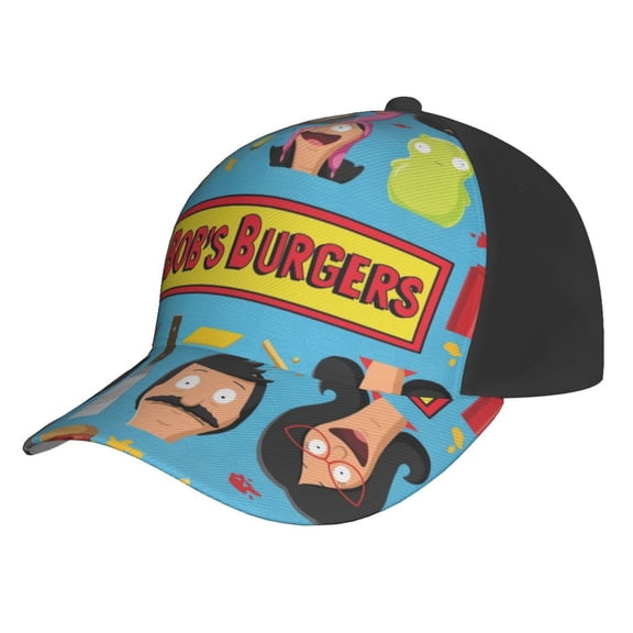 Bob's Burgers Anime Baseball Cap Hats Adjustable Snapback Caps Cool Dad Hat for Men Women Teens Best Gift