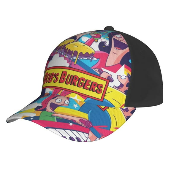Bob's Burgers Anime Baseball Cap Hats Adjustable Snapback Caps Cool Dad Hat for Men Women Teens Best Gift